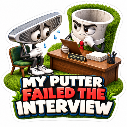 Putter Interview Golf Funny Quote Art Vinyl Decal Stickers