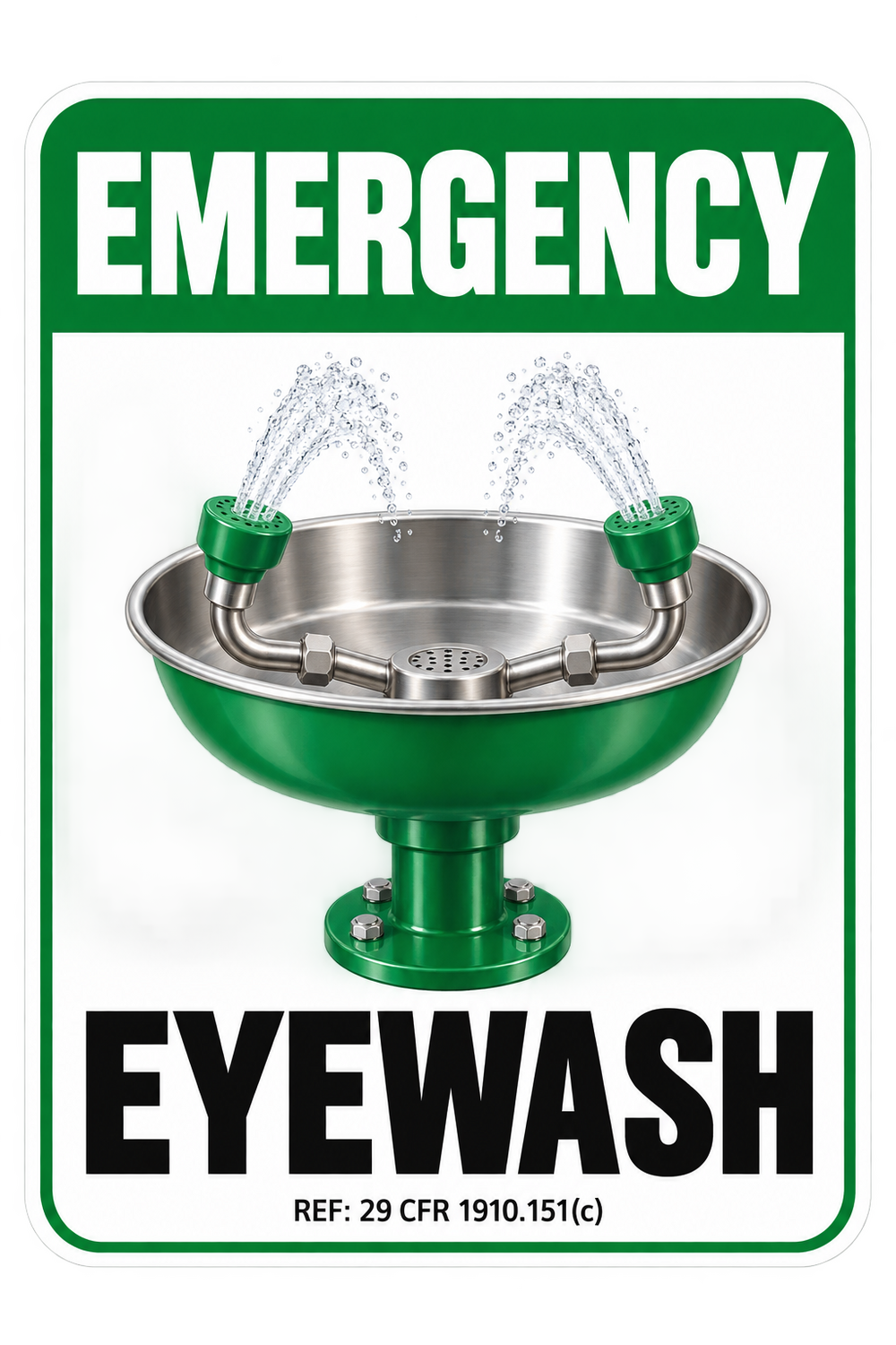 Green Water Basin Station Sign Art Vinyl Decal Stickers