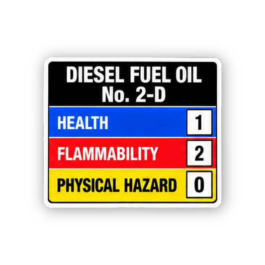 Black Diesel Two D Color Number Panel Vinyl Decal Stickers