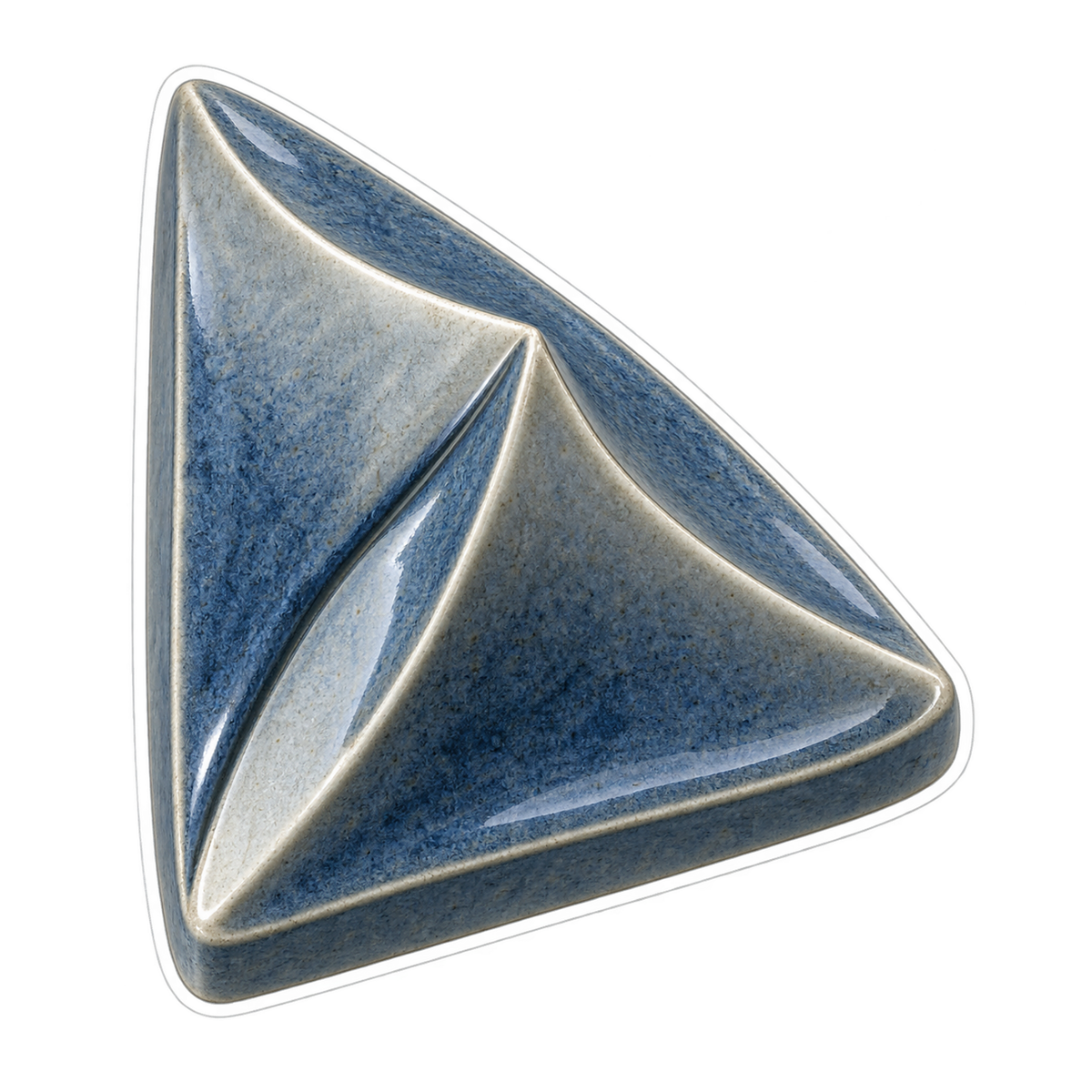 Slate Folded Triangle Tile Art Vinyl Decal Stickers
