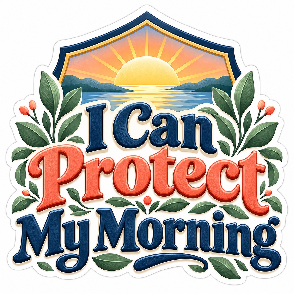 I Can Protect My Morning Quote Vinyl Decal Stickers