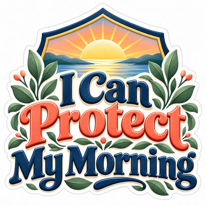 I Can Protect My Morning Quote Vinyl Decal Stickers