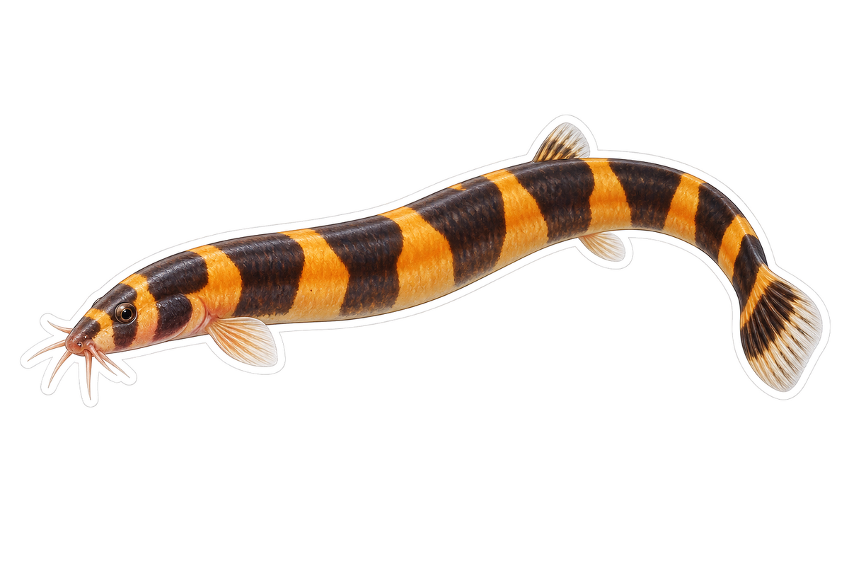Kuhli Loach Art Vinyl Decal Stickers
