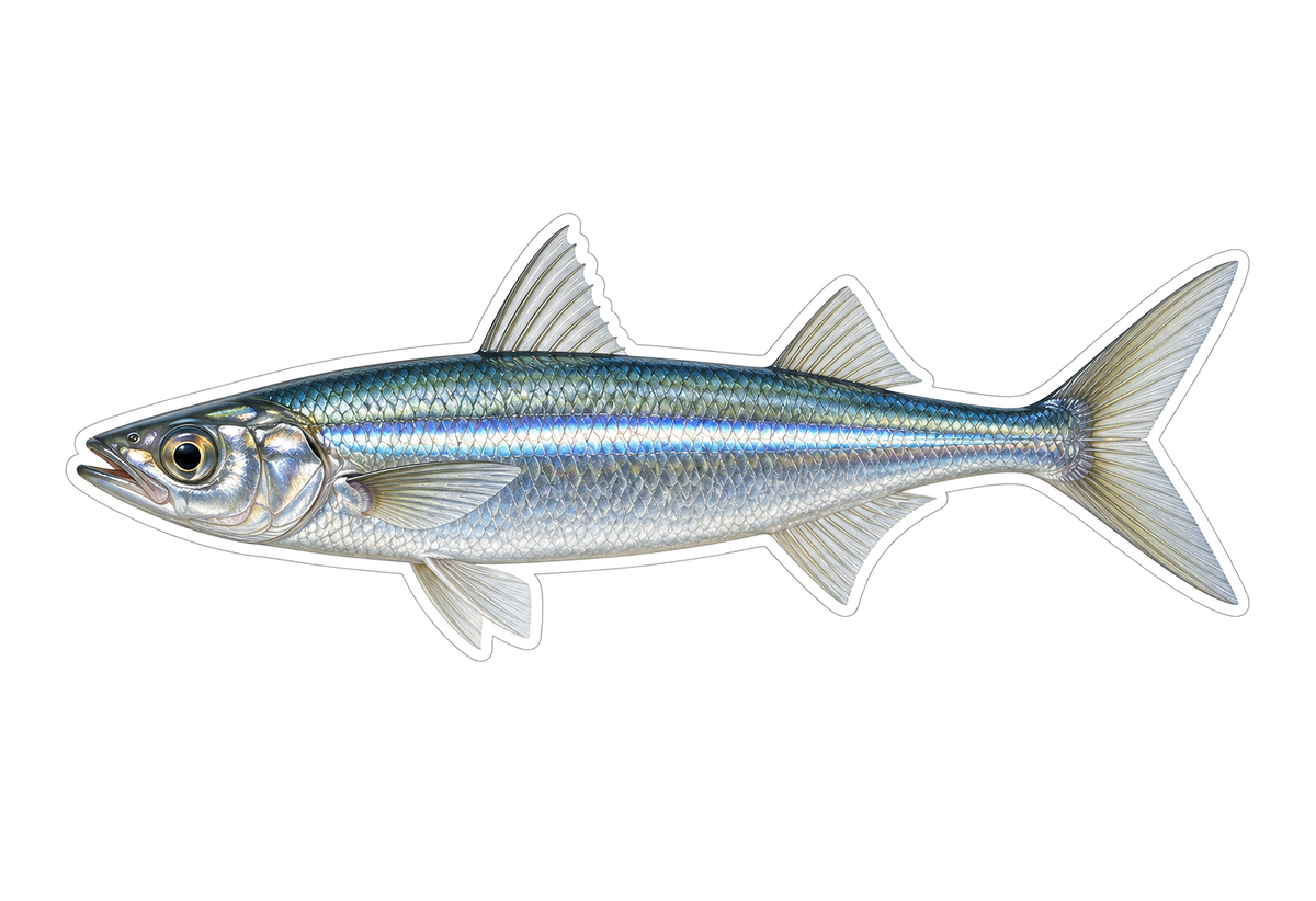 Jacksmelt Art Vinyl Decal Stickers