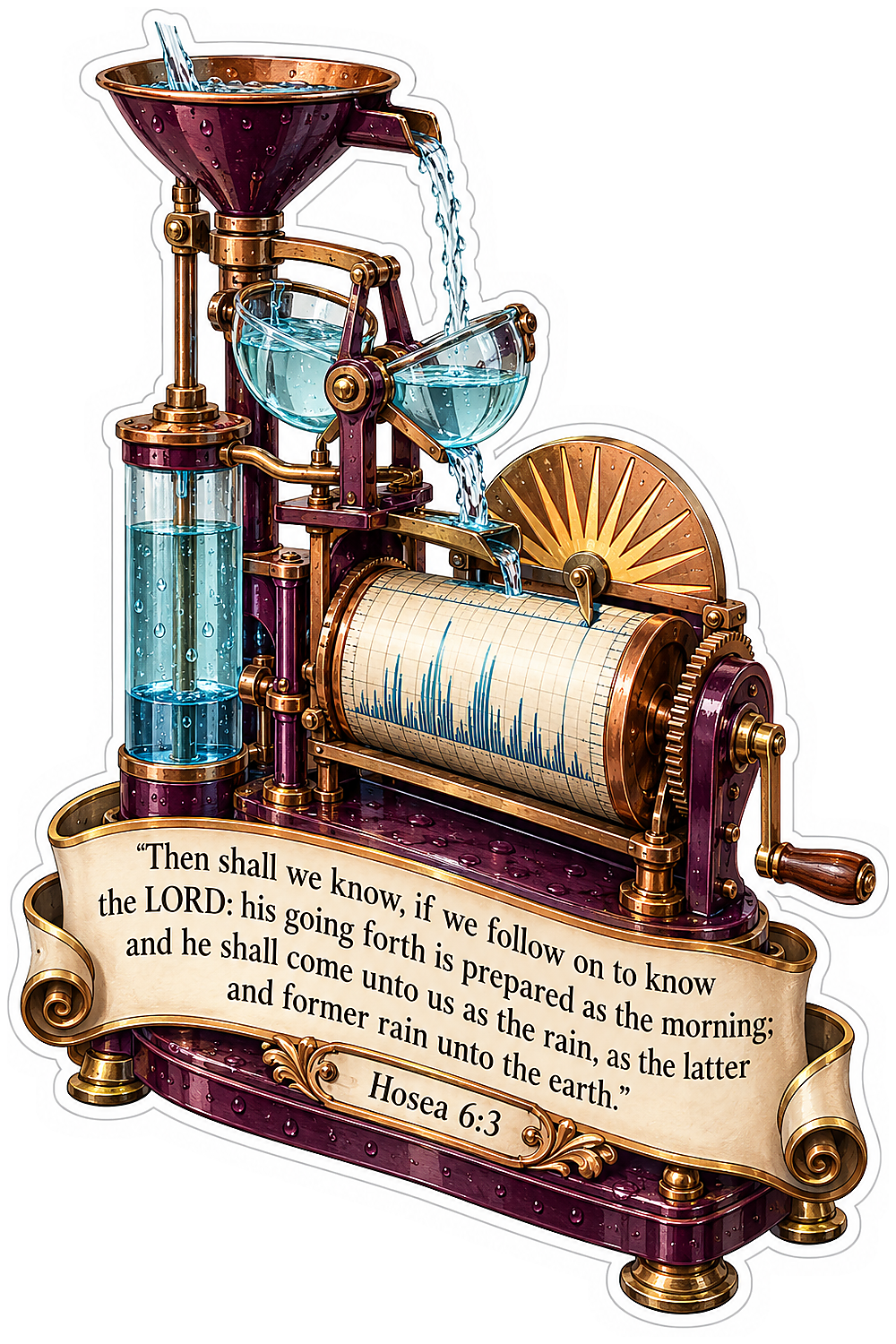 Rain Recording Machine Faith Verse Vinyl Decal Stickers
