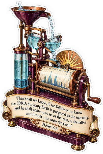 Rain Recording Machine Faith Verse Vinyl Decal Stickers