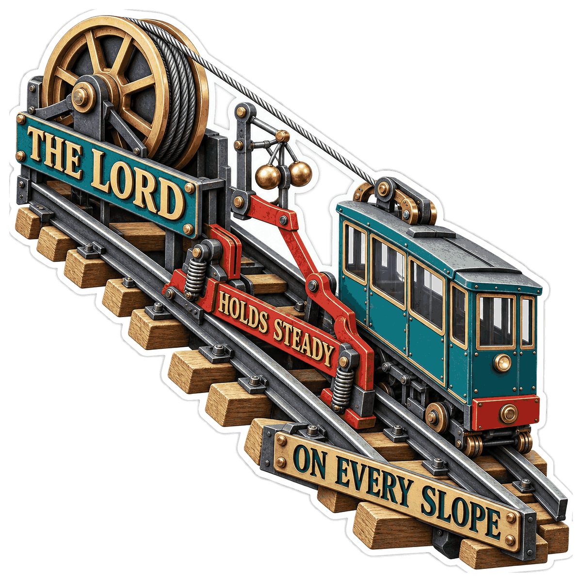 Incline Railway Faith Quote Art Vinyl Decal Stickers