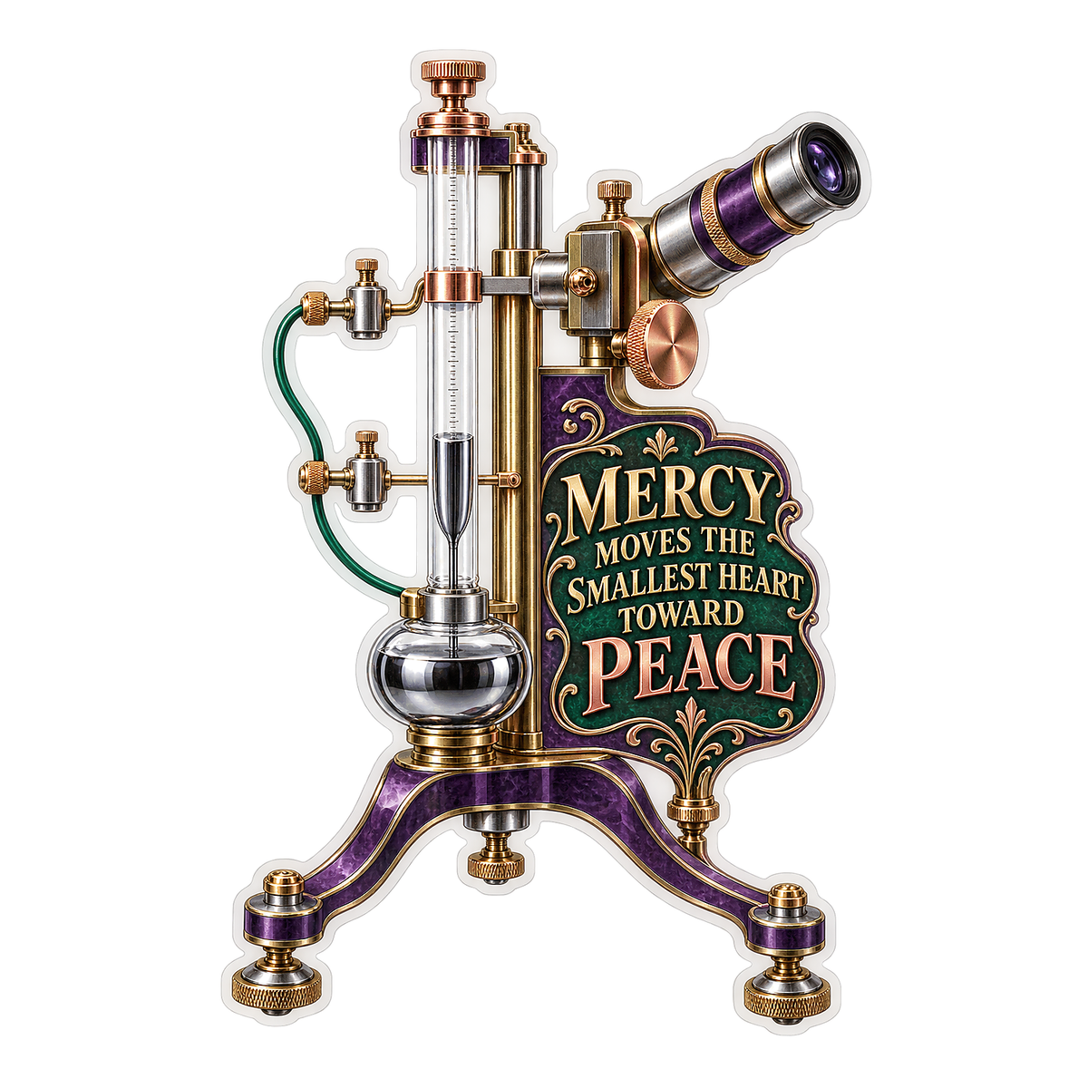 Golden Optical Stand Mercy Lettering Vinyl Decal Stickers