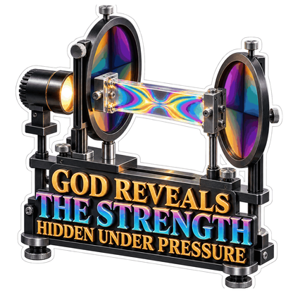 Colorful Light Beam God Quote Art Vinyl Decal Stickers