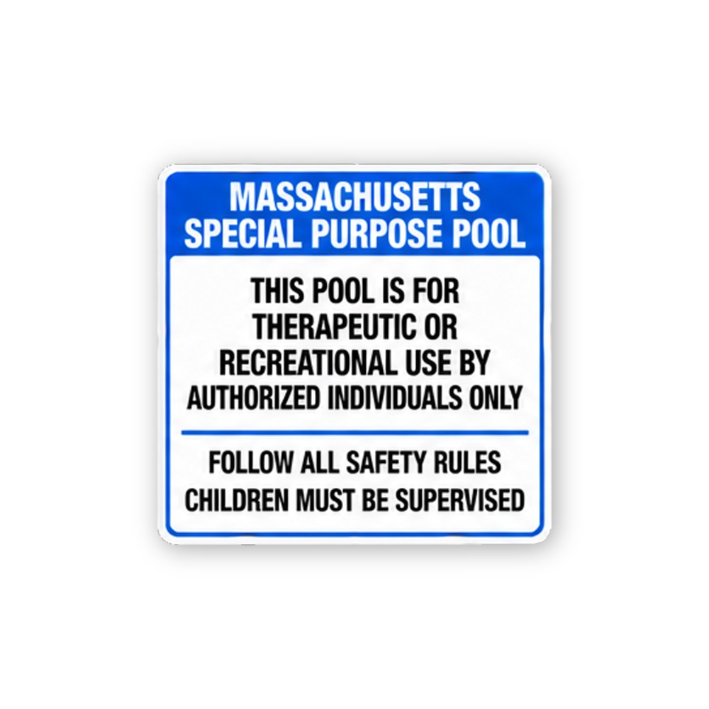 Blue Massachusetts Special Purpose Pool Panel Vinyl Decal Stickers