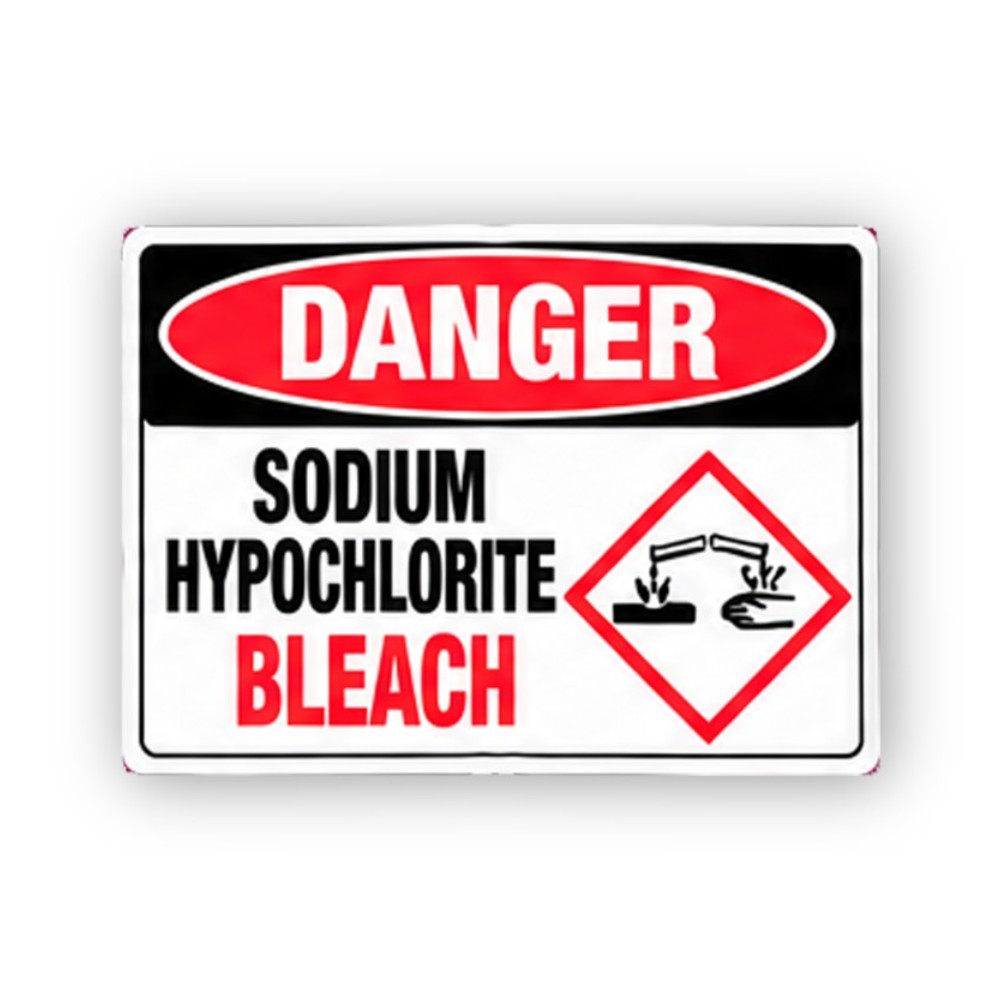Black Danger Bleach Corrosive Diamond Panel Vinyl Decal Stickers