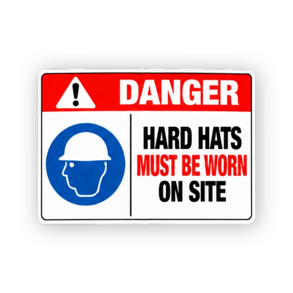 Red On Site Blue Hardhat Head Panel Vinyl Decal Stickers