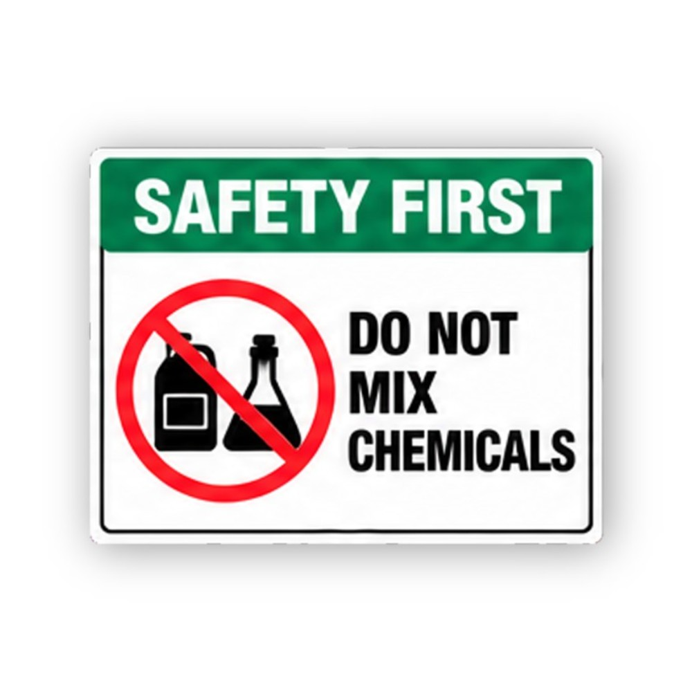 Green Crossed Chemical Bottles Panel Vinyl Decal Stickers