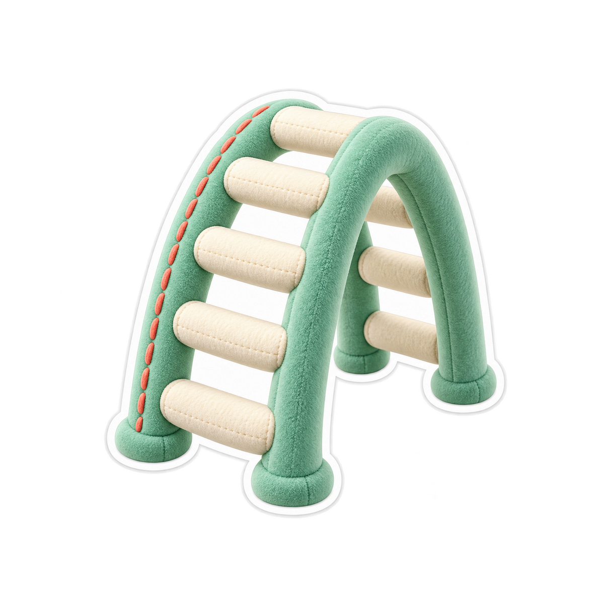 Mint Green Arched Ladder Art Vinyl Decal Stickers