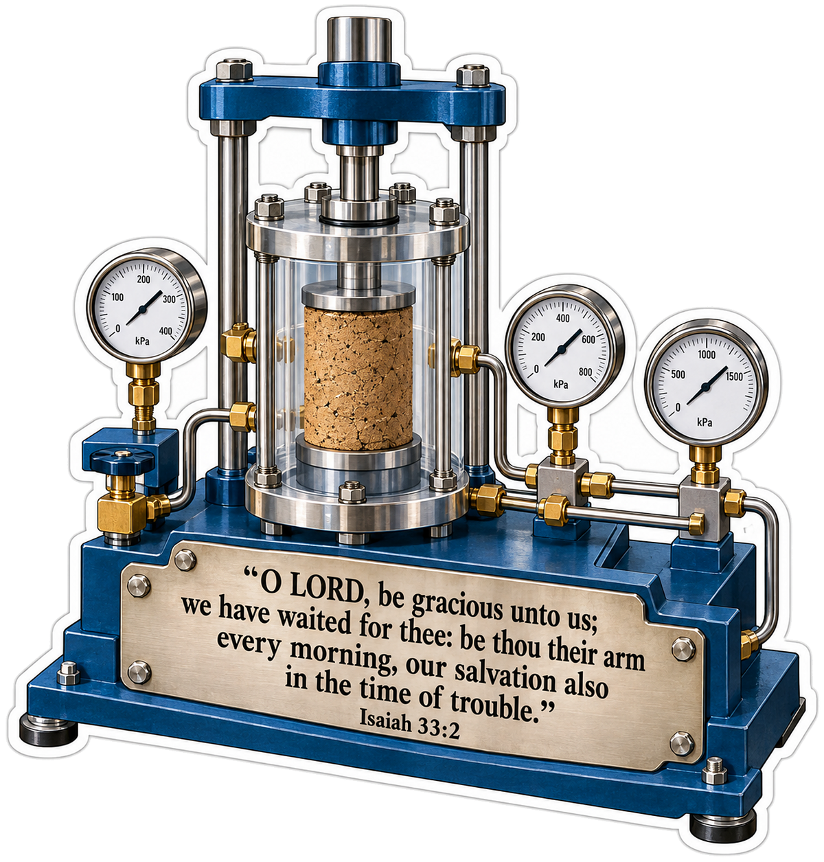 Blue Soil Press and Three Gauges Scripture Art Vinyl Decal Stickers