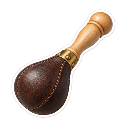 Leather Ink Dabber Wood Handle Art Vinyl Decal Stickers