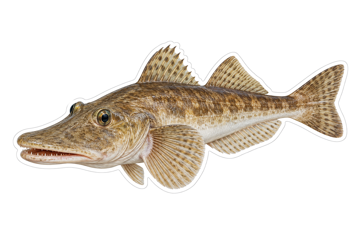 Duckbill Fish Art Vinyl Decal Stickers