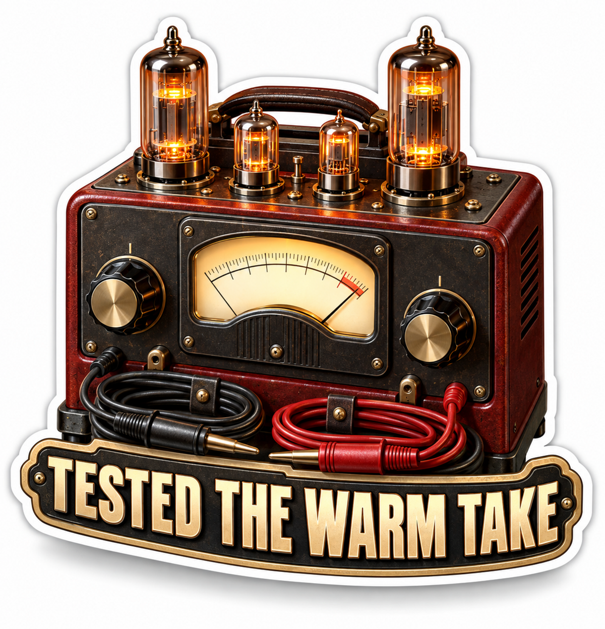 Tested the Warm Take Glowing Tube Art Vinyl Decal Stickers