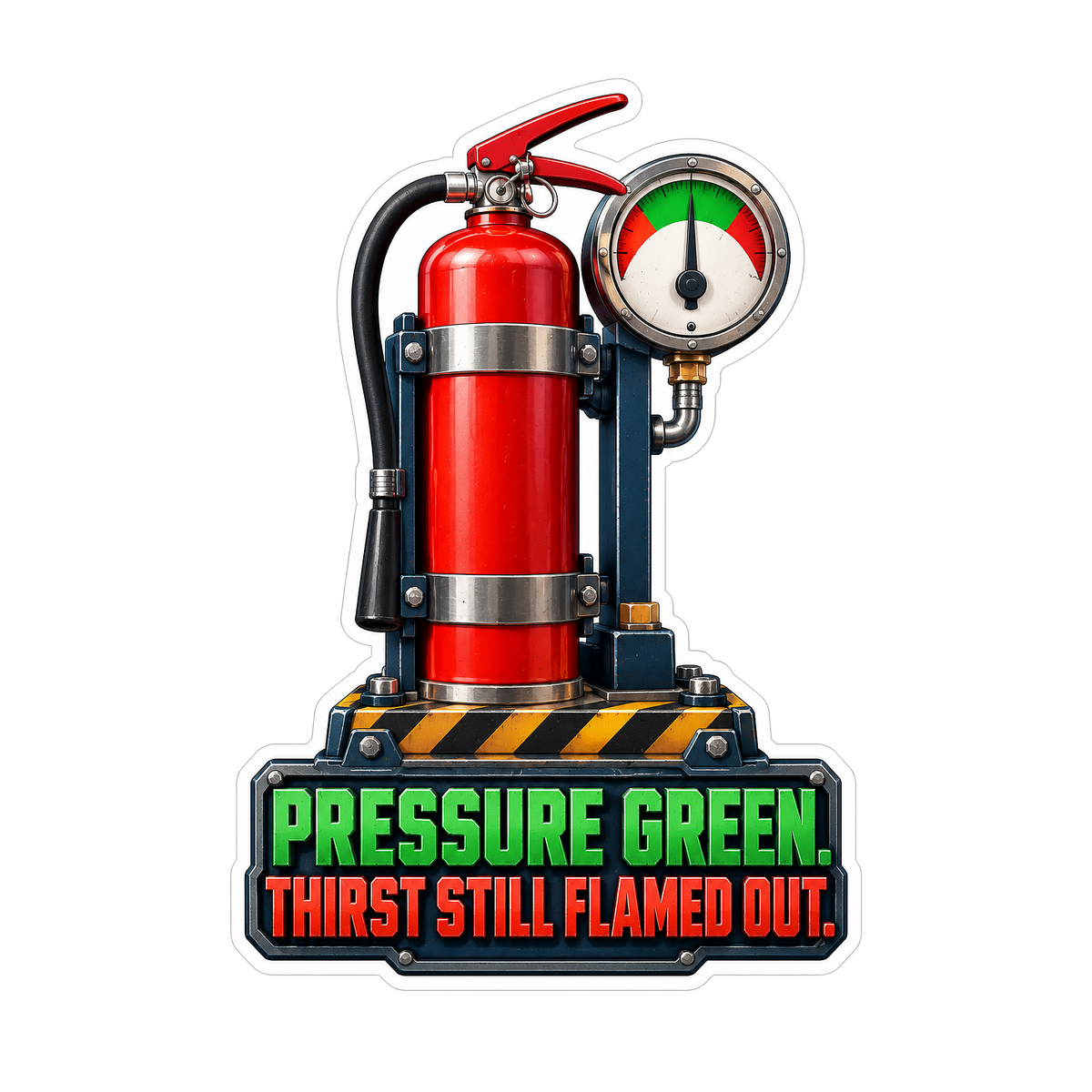 Red Fire Extinguisher Funny Quote Art Vinyl Decal Stickers