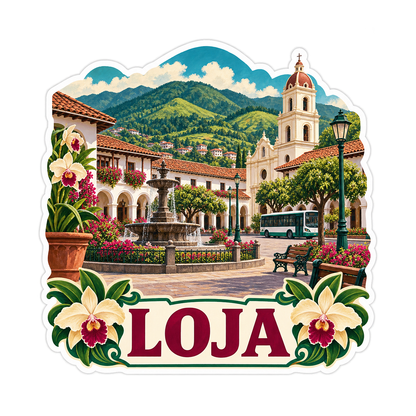Loja Orchid Mountain Plaza Art Vinyl Decal Stickers