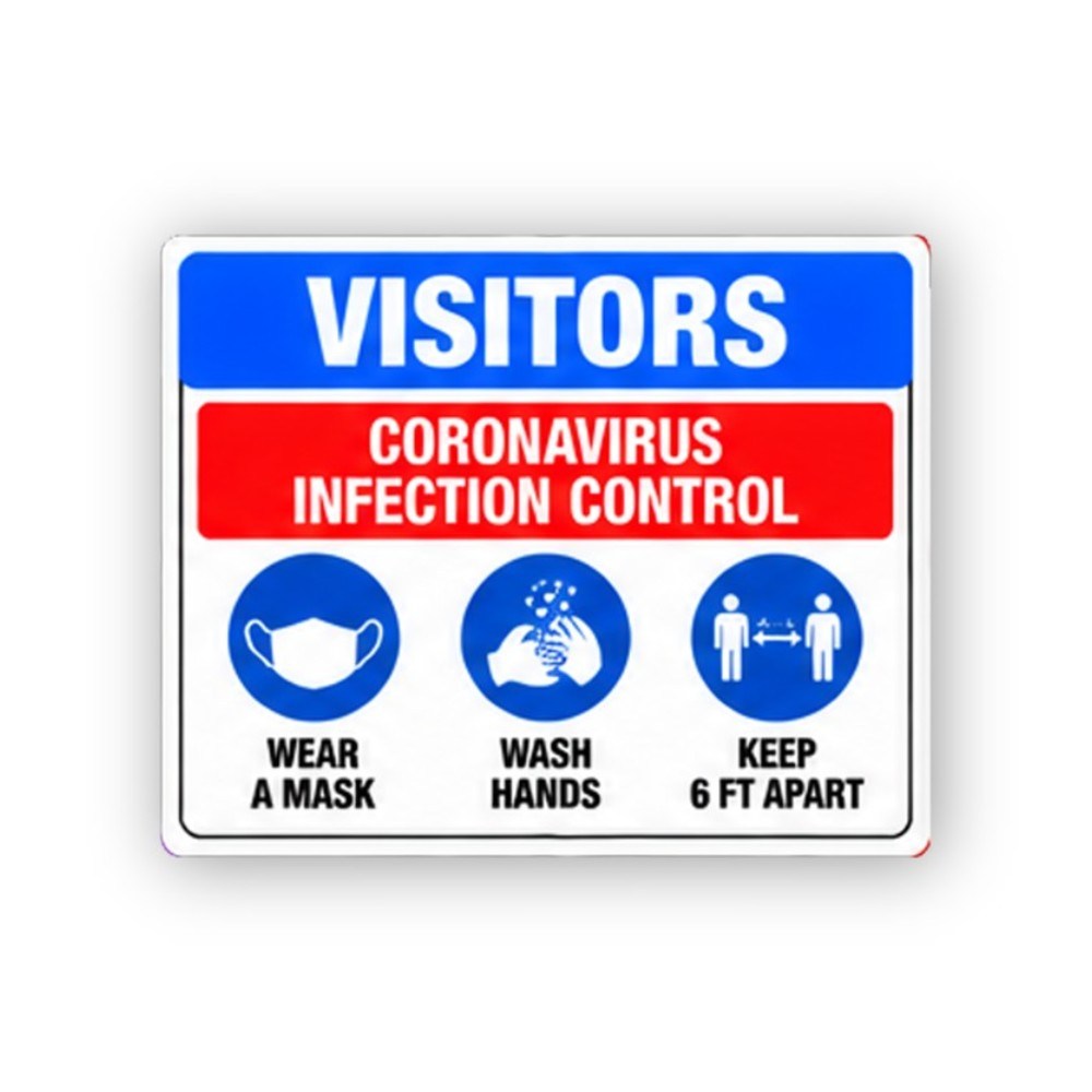 Blue Visitors Three Round Icons Portrait Vinyl Decal Stickers