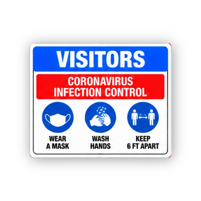 Blue Visitors Three Round Icons Portrait Vinyl Decal Stickers