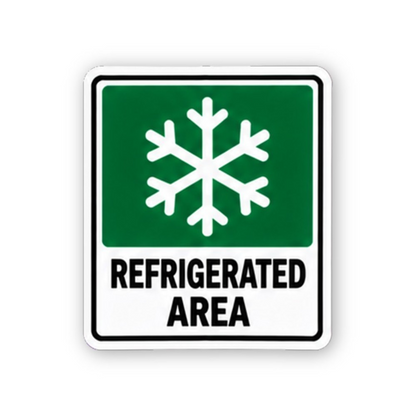 Green White Snowflake Area Portrait Vinyl Decal Stickers
