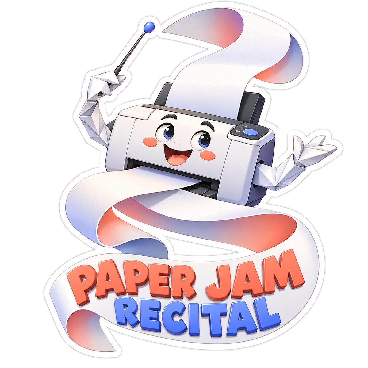 Printer Character Conducting Flowing Paper Vinyl Decal Stickers