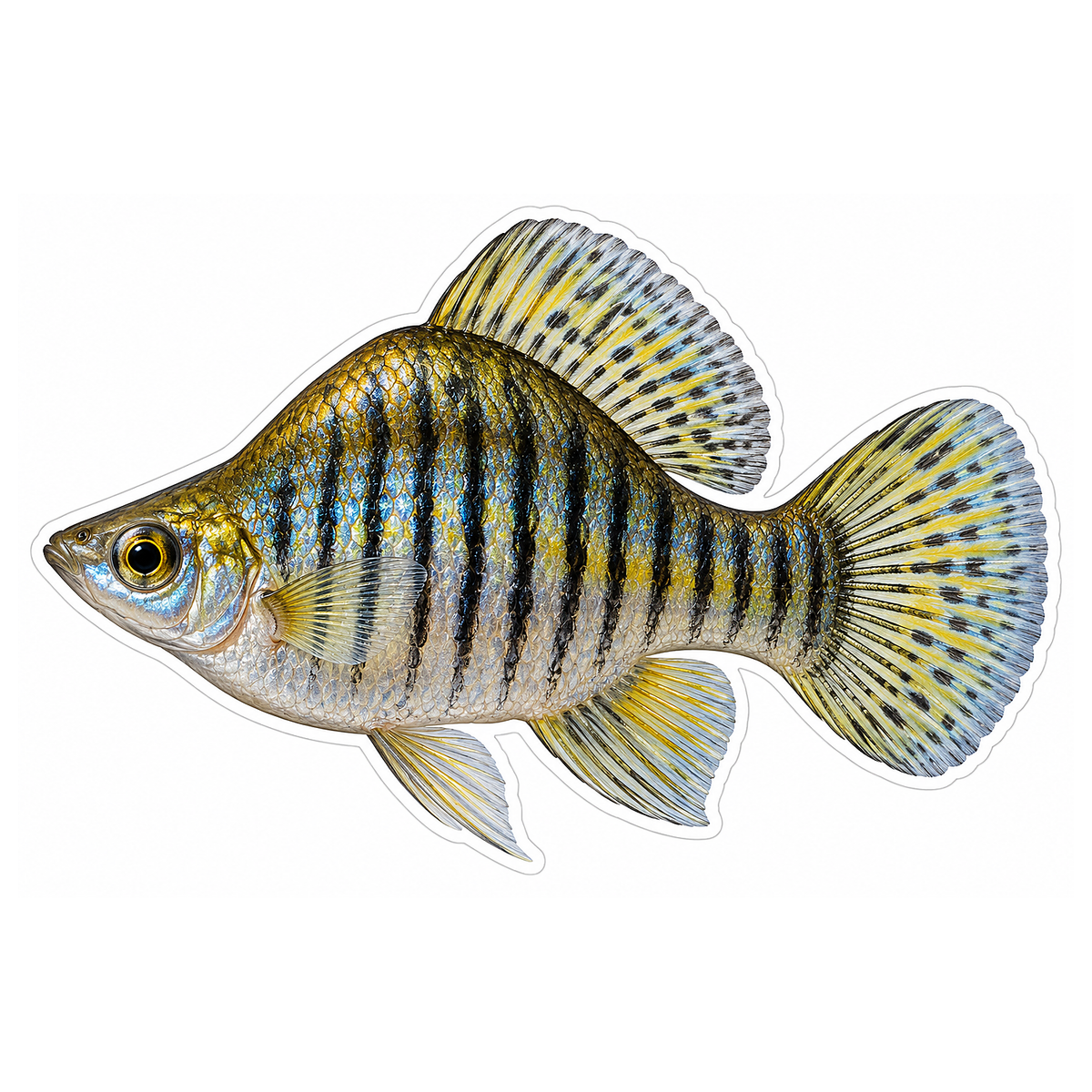 Humpbacked Limia Fish Art Vinyl Decal Stickers