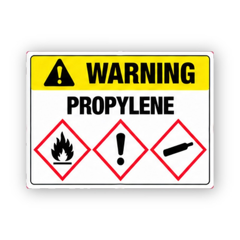 Yellow Propylene Three Red Diamonds Panel Vinyl Decal Stickers