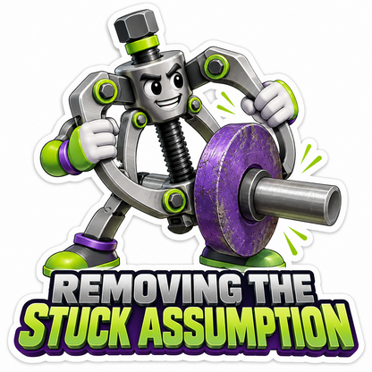 Silver Puller Tool Character Removing a Wheel Vinyl Decal Stickers