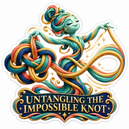 Green Rope Spirit Untangling Colorful Cords Vinyl Decal Stickers