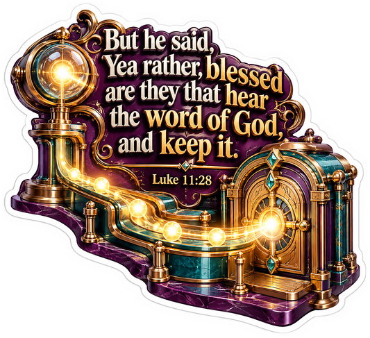 Glowing Groove Reader Faith Verse Vinyl Decal Stickers
