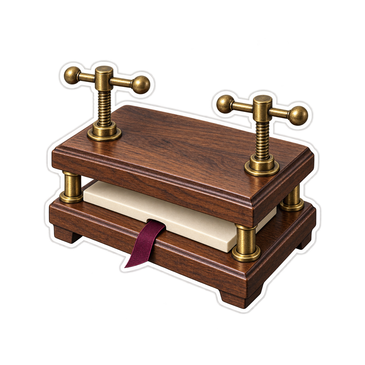 Walnut Book Press Art Vinyl Decal Stickers