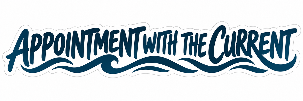 Appointment with the Current Lettering Vinyl Decal Stickers