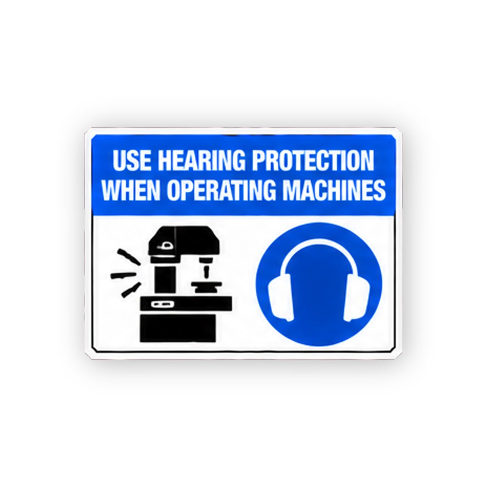 Blue Machine Headphones Instruction Panel Vinyl Decal Stickers