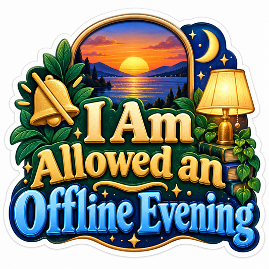I Am Allowed an Offline Evening Sunset Vinyl Decal Stickers