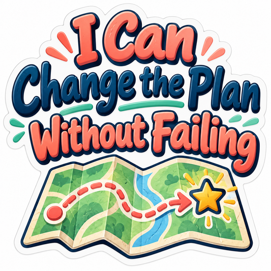 I Can Change the Plan Without Failing Quote Vinyl Decal Stickers