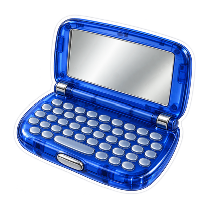 Blue Transparent Pocket Organizer Art Vinyl Decal Stickers