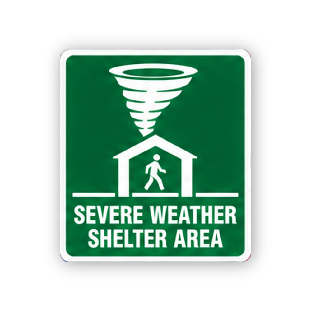 Green Tornado Shelter Figure Portrait Vinyl Decal Stickers
