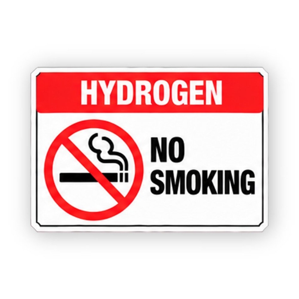 Red Hydrogen Crossed Cigarette Panel Vinyl Decal Stickers