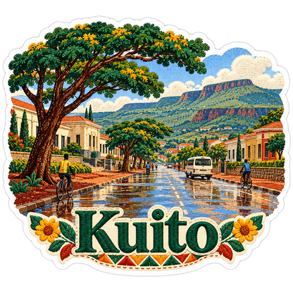 Kuito Rainy Avenue Bus and Highland Art Vinyl Decal Stickers
