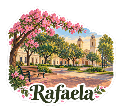 Rafaela Spring Blossom Plaza Art Vinyl Decal Stickers