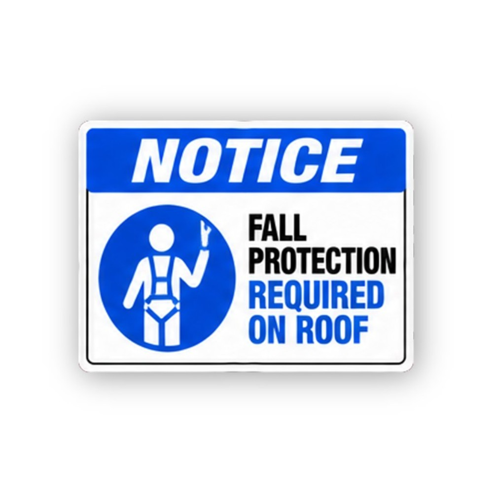 Blue Roof Harness Figure Panel Vinyl Decal Stickers