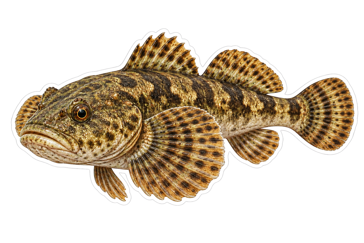 Alpine Bullhead Art Vinyl Decal Stickers