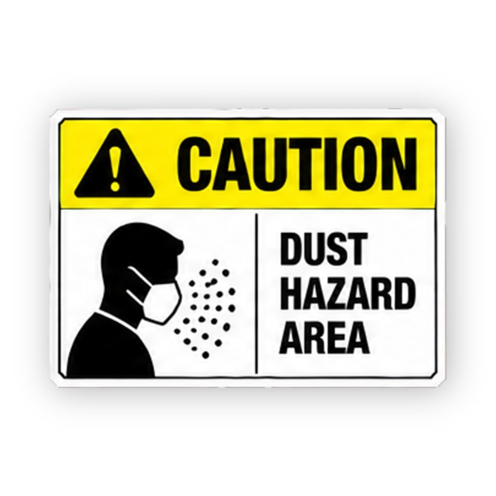 Yellow Dust Mask Profile Dots Panel Vinyl Decal Stickers