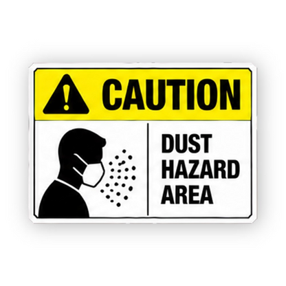 Yellow Dust Mask Profile Dots Panel Vinyl Decal Stickers