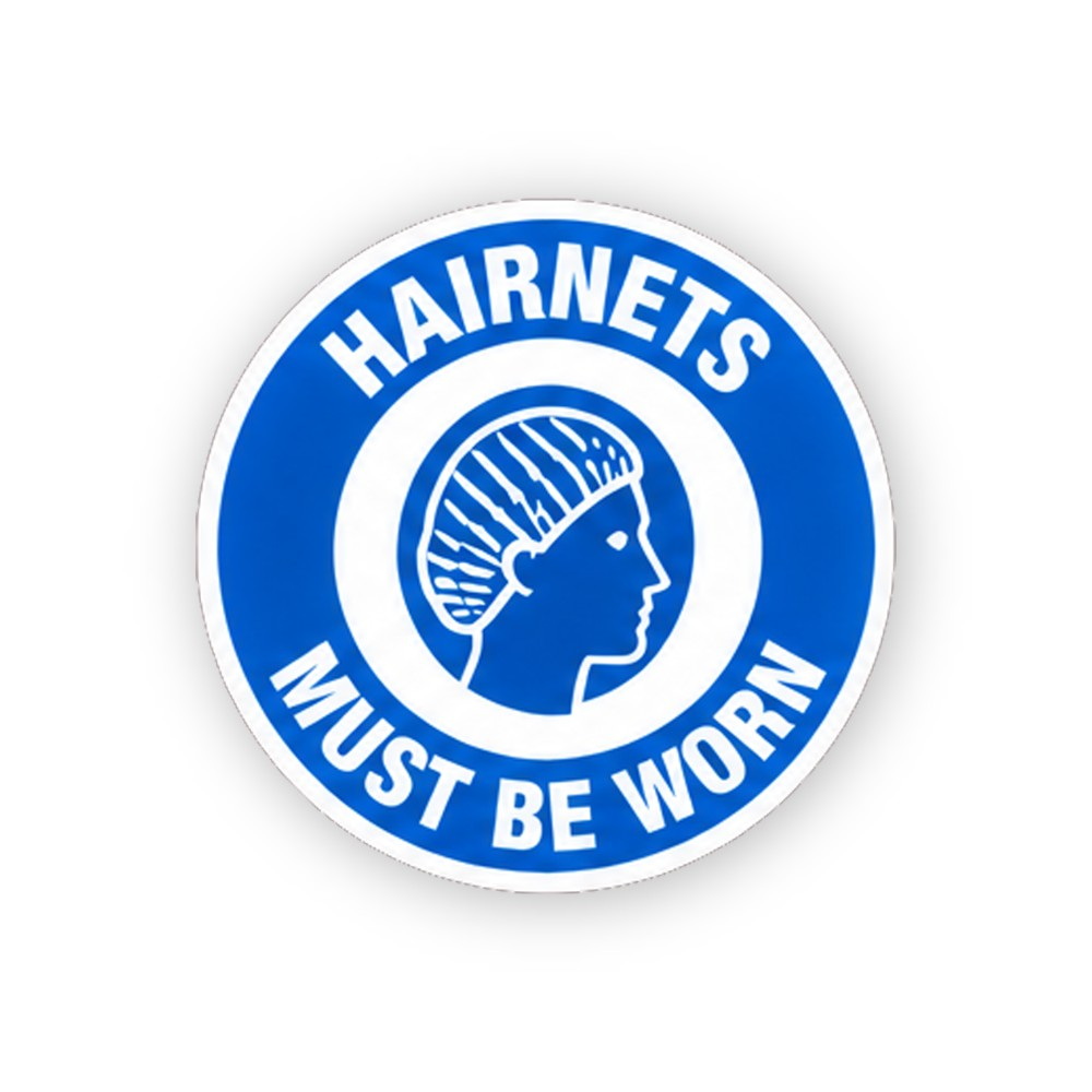 Blue Hairnets Head Ring Text Circle Vinyl Decal Stickers