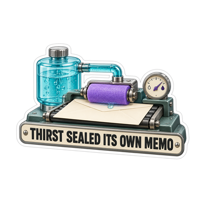 Purple Roller Thirst Memo Quote Vinyl Decal Stickers