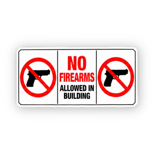 Black Building Twin Crossed Pistols Panel Vinyl Decal Stickers